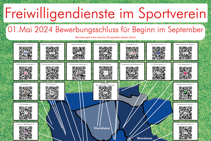 Plakatkampagne zum Freiwilligendienst