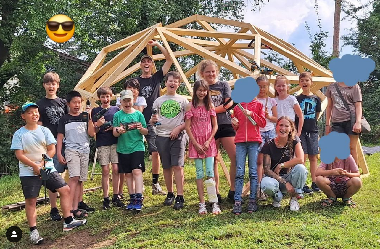 Bauprojekt auf dem Abenteuerspielplatz
