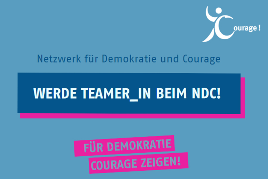 Werde Teamer*in beim Netzwerk für Demokratie und Courage (NDC)